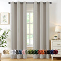 MIULEE Natural Blackout Curtains - Thermal Insulated Room Darkening Drapes | 72-Inch, 2 Panels, Noise Reduction