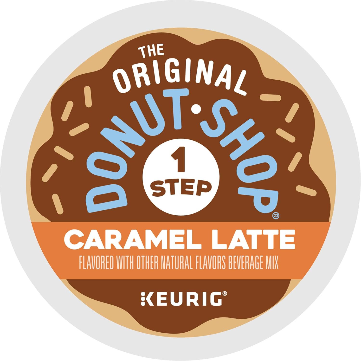 Original Donut Shop Caramel Latte K-Cup Pods - One-Step Convenience | 20 Count