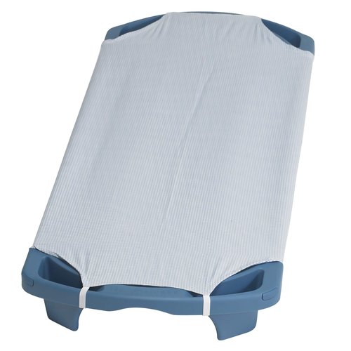 Children’s Factory Angels Rest Gingham Cot Sheet, Standard, AFB5700SG, Kids Daycare, Classroom or Preschool Poly/Cotton Fitted Naptime Sheet with Elastic Straps