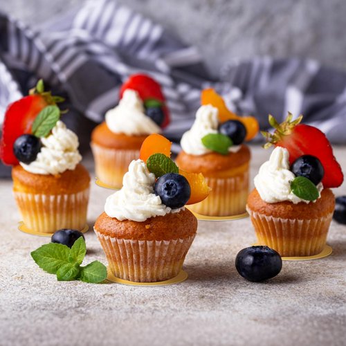 KintKita Mini Cake Boards Round 120 PCS, 3.15 Inch Cake Cardboard Dessert Plates Disposable, Platos Para Mini Flan Mousse Cupcake Base for Baking Display, Wedding & Birthday