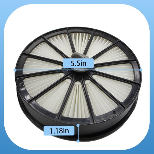 Aolleteau 2087 Filter Compatible with Bissell 2087 Series Pet Hair Eraser Lift-Off Upright Vacuum 2087 20872 20874 20878 2087Q 2087R (1 Pack Post-Motor Filter & 1 Pack Pre-Motor Filter)