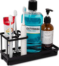 Skiennix Toothbrush Holder - Durable Carbon Steel Organizer for Electric Toothbrushes | Matte Black