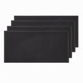 4 Pack Bar Mat, Dish Drying Mat, Large 31.5in x 12in Rubber Thick Durable Service Bar Mat for Home Kitchen Countertop Mat, Espresso Coffee Bar Mat, Black