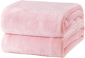 Bedsure GentleSoft Fleece Blanket - King Size Pink Plush Throw, Soft & Cozy Microfiber, 108x90 Inches