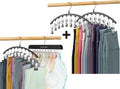 Volnamal 3-Pack Legging Organizer & 1-Pack Bra Hanger - Space-Saving Closet Storage for 10 Leggings & 20 Bras