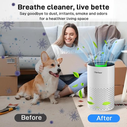 Air Purifiers | H14 HEPA Air Purifier with Aroma & Sleep Mode - Ideal for Bedrooms Up to 1250 Ft² - 24dB, White