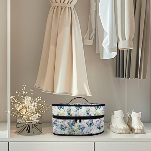 Rchsmod Butterfly Print Steam Iron Case Portable Travel Steamer Carrier Bag with Handle Handheld Iron Storage Case Iron Accessories, Case Only