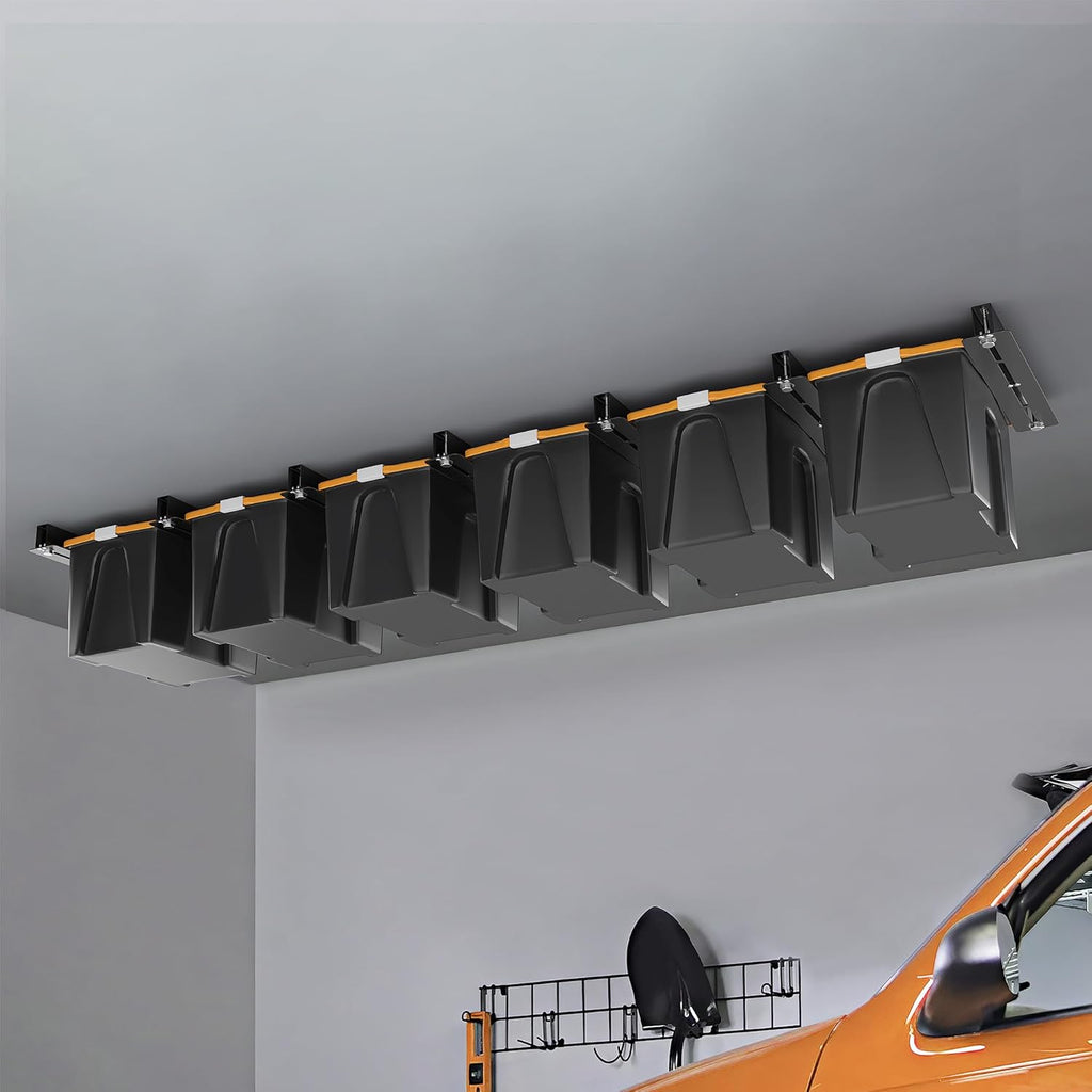 Ultrawall Overhead Garage Storage Racks - Heavy Duty Ceiling Organizer for Bins | Adjustable Width (7 Pack)