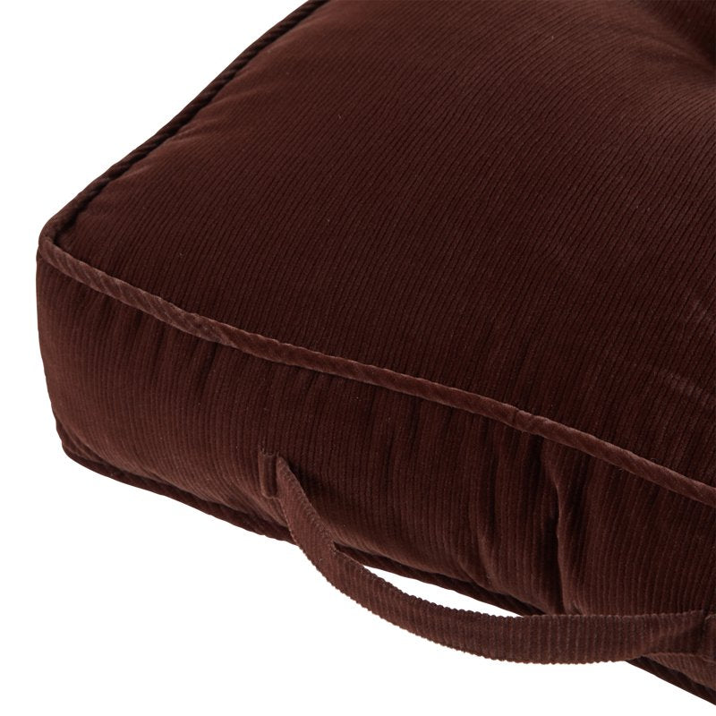 Greendale Home Fashions Omaha Bitter Microfiber Square Floor Pillow 21 Inch - Wine Red