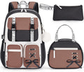 Fimibuke Girls' Backpack Set - 3 PCS Waterproof Design with Lunch Box & Pencil Case | Ideal for School