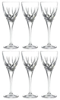Barski Wine Glass - Goblet - Red Wine - White Wine - Water Glass - Stemmed Glasses - Set of 6 Goblets - Crystal like Glass - 8.3 oz. Beautifully - Cut Crystal - Designed Made in Europe