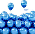 PartyWoo Metallic Blue Balloons - 100 Pack of 5-Inch Mini Chrome Latex for Weddings & Parties