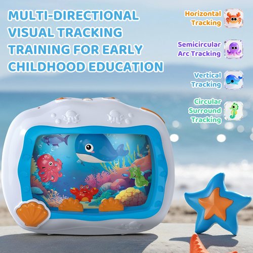 Baby Sleep Soother Musical Toy, Sound Machine with Light & Soothing Sounds, Infant Crib Mobile Hanging & Car Travel Toy, Sensory Dream Soother for Newborns 0-3 Years