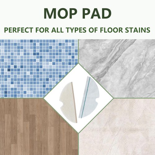 Mop Pad for Roborock Q5 Pro, Q7, Q7 Max, S5, S5 MAX, S6, S6 MAXV, S6 Pure, E-Series, Q5, Q8 Max+, Q8 Max Robot Vacuum Cleaner, 8 Pcs Reusable and 2 Pcs Disposable, Q8 Max Mop Pad Replacement