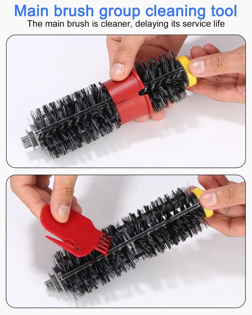 Yakerooter Replacement Parts Brush for IRobot Roomba 600 Series 694 692 690 680 675 665 660 655 650 640 630 625 621 620 615 614 610 606 605 & 700 Series 790 780 770 760(4 Sets Bristle & Beater Brush)