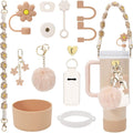Stanley Cup Accessories Set - Water Bottle Handle Strap, Silicone Boot & Straw Cover for 40oz & 30oz Tumblers