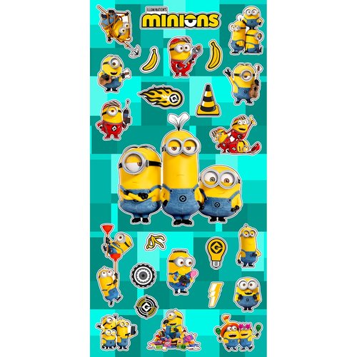 Minions Party Favors for Boys & Girls Bundle ~ 12 Pack Despicable Me Sticker Sheets for Kids Birthday Party Goodie Bags | Despicable Me Minions Party Supplies