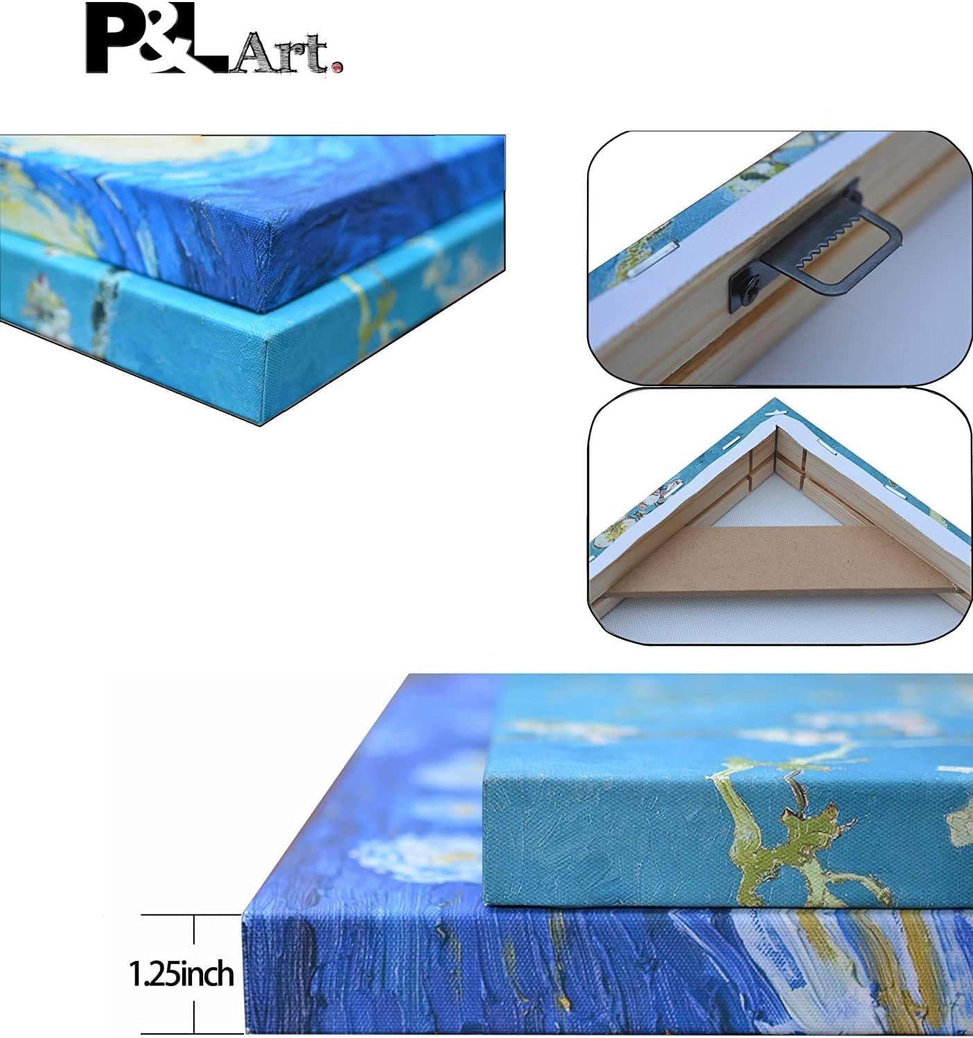 P&L ART Custom Canvas Prints - Transform Your Photos into Stunning Wall Art | Framed 16x20 for Home Decor