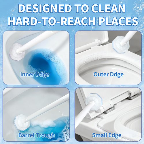 Clorox Toilet Wand Refills - 100 Count Disposable Pads with 4X Cleaning Power | Light Scent