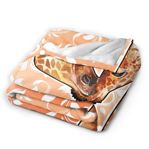 Homieblanket Giraffe Blanket for Boys Girls, Cute Giraffe Themed Design Printed Throw Blankets for Kids Lap, Chair Sofa, Warm Soft Cozy Blanket, 40"x 50"