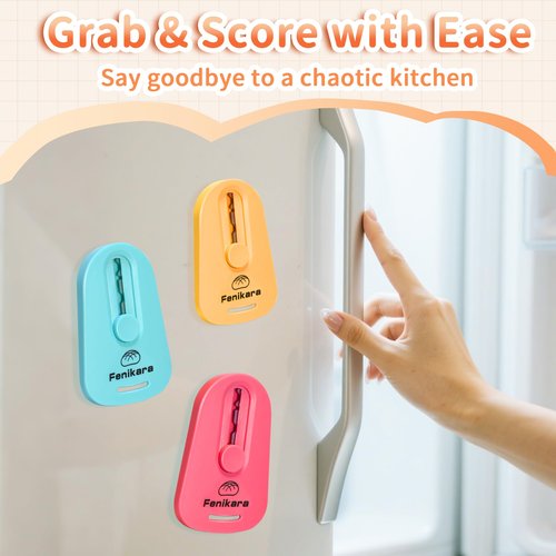 Fenikara 3PCS Premium Magnetic Bread Lame & Versatile Bread Scoring Tool - Professional Sourdough Scoring Tool and Lame Bread Tool with Razor Blade and Scoring Patterns Booklet