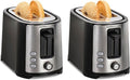 Hamilton Beach 2-Slice Toaster - Extra Wide Slots, Bagel & Defrost Settings, Black & Stainless Steel