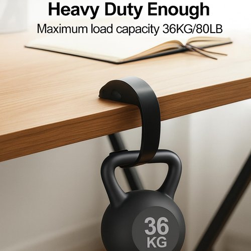 Gelobo 2 PCS Purse Hook for Table Heavy Duty, Bag Hanger for Table, Classroom, Office, Travel, Multi-Use Portable Bag Hook for Desk, Headphone, Key, Backpack, Office Table Accessories