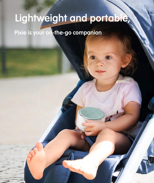 FamiSym White Noise Sound Machine Baby for Sleeping with Night Light – 34 Soothing Sounds, Rechargeable White Noise Machine for Kids Adults Sleep, Portable Lullaby Machine Baby Soother (Slate)