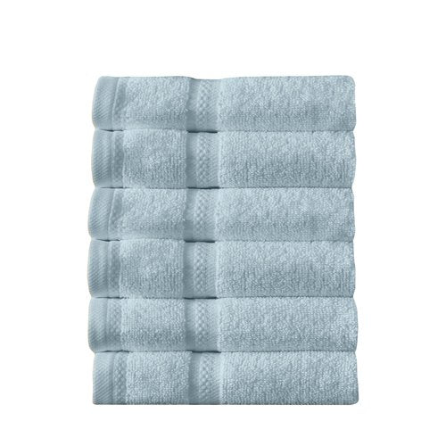 Arm & Hammer Performance Towel Washcloth Set, 6 Piece, Light Blue