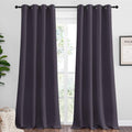NICETOWN Greyish Purple Blackout Curtains - 102-Inch Thermal Insulated Drapes for Large Windows | 2 Panels, 55" Wide