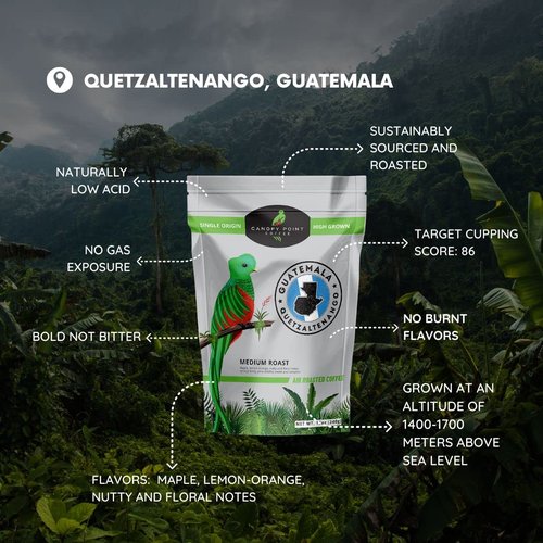 Canopy Point Coffee, Guatemala Medium Roast, Whole Bean, 5lb