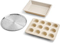 Our Place Wonder Oven Pro Chef’s Kit - Non-Toxic Bakeware Set with Roasting Pan & Muffin Pan | Oven Safe to 450°F | Cream