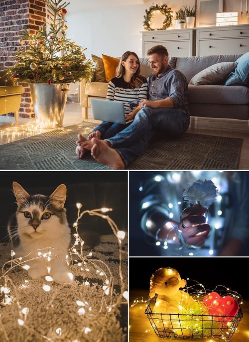 Minetom Color Changing Fairy String Lights - 66 Feet, 200 LED Waterproof Twinkle Lights with Remote & 4 Modes