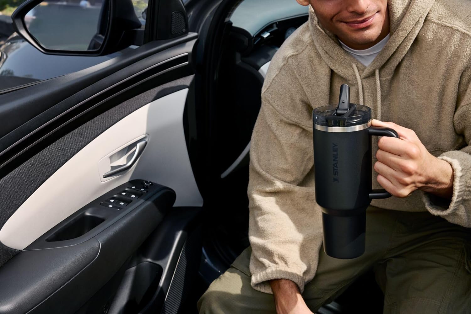 STANLEY Quencher ProTour 20 oz Tumbler - Leakproof Lid, Built-In Straw & Handle | Insulated Stainless Steel | BPA-Free | Chalk