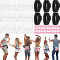 Vinsot 6 Sets Baby Shower Games Bridal Funniest Baby Shower Play, Interactive Shaking Balls for Boy or Girl, Table Tennis Twerk Game (Pink)