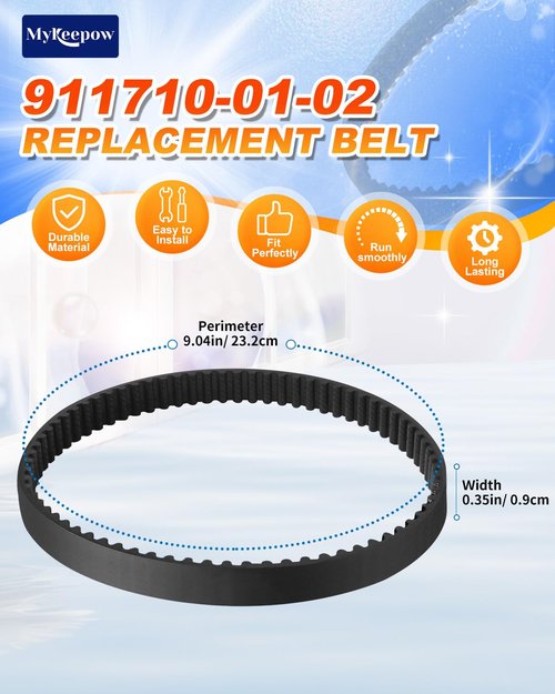 MyKEEPOW DC17 Vacuum Belts Compatible with DC17 Animal Absolute Vacuum Cleaner, Replace Part 911710 01 02