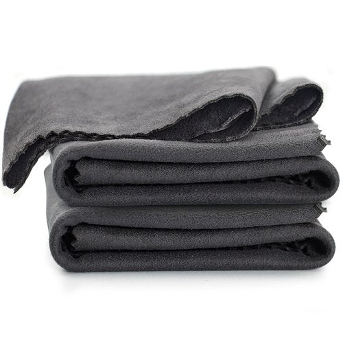 BOVPCAO Microsuede Gun Cloth 3 Pack, 12"x12" - Lint Free, Highly Absorbent Cleaning Rags, Durable Microfiber Cloth for Guns Cleaning, Polishing, Maintaining (Soft & Washable)
