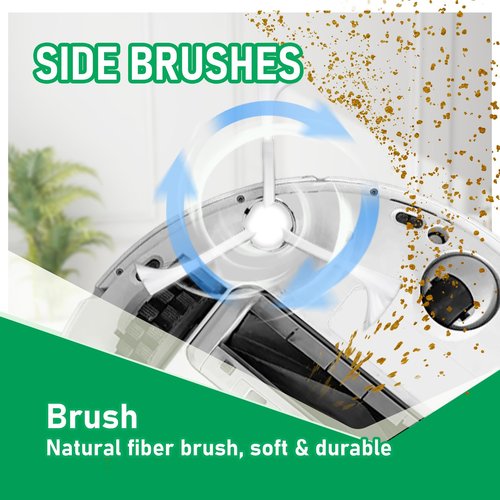 Klypticfit 24Pcs Replacement Parts for Dreame L10s Ultra/L10 Ultra Vacuum Cleaner Accessories Kit, 2 Main Brush, 4 HEPA Filters, 6 Mop Pads, 6 Dust Bags, 6 Side Brushes [Not for L10s Pro Ultra Heat]