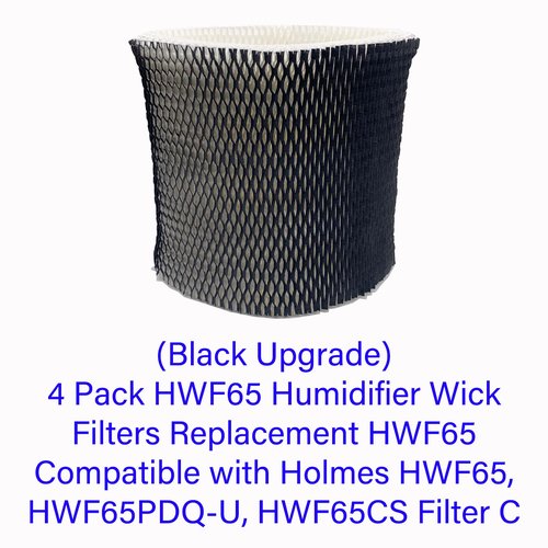 HOMFILBIT 4 Pack HWF65 Humidifier Wick Filters Replacement HWF65 Compatible with Holmes HWF65, HWF65PDQ-U, # HWF65CS Filter C (Black Upgrade)