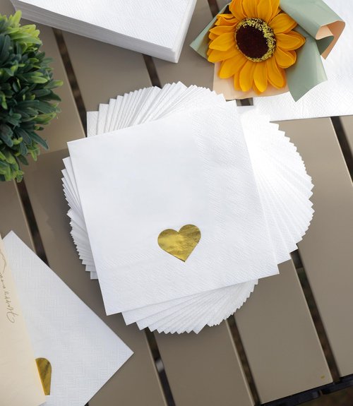 100 PK Valentine's Day Napkins Paper - 3-ply Valentine Cocktail Napkins Disposable 5x5 Inches for Valentine Decorations Decor Party Supplies for Kids Classroom Gifts