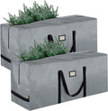 BALEINE Christmas Tree Storage Bag - Heavy Duty 9 ft Extra Large with Reinforced Handles & Dual Zippers | Grey, 2-Pack Combo