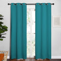 NICETOWN Blackout Curtains - Thermal Insulated Room Darkening Panels | 84 Inch Length, Peacock Teal, 2 Pieces