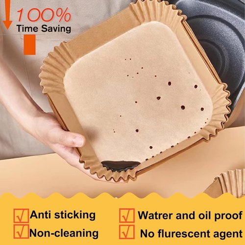 Air Fryer Liners | 200 Pcs Disposable Parchment Paper for Instant Pot Vortex Plus 6QT XL