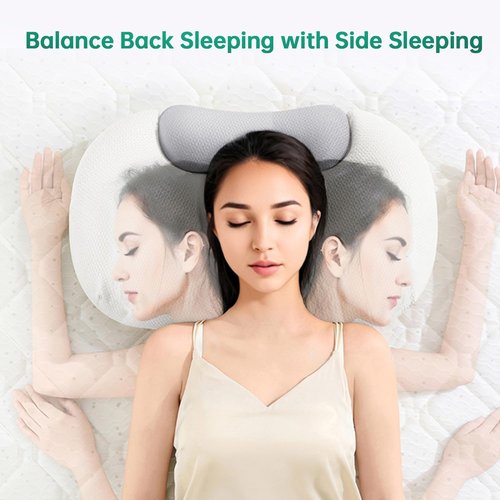 MOONYOOY Firm Memory Foam Contour Pillow, Ergonomic Orthopedic Cervical Design for Side & Back Sleepers, Strong Neck Support & Shoulder Pain Relief