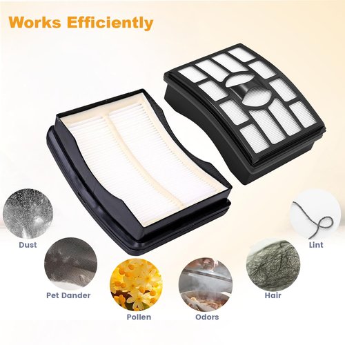 2+4 Vacuum Filter Replacement for Shark Rotator Pro Lift-Away NV500 Series – NV500, NV501, NV502, NV503, NV505, NV510, NV520, NV552, UV560, NV642, ZU780, ZU782, ZU785, Part # XFF500 XHF500