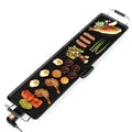 CLEEMAN 39.5” Electric Griddle, Nonstick Extra Large Teppanyaki Grill with Adjustable Temperature, Drip Pan & Insulated Handles, Easy-to-clean Pancake Griddle, BBQ Grill for Indoor & Party