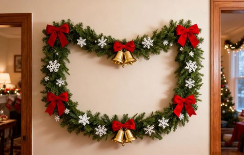3FT Real Touch Norfolk Pine Garland, Artificial Realistic Cedar Christmas Garland for Mantle Fireplace, Soft Bendable Winter Garland for Wall Table Railing Christmas Decorations