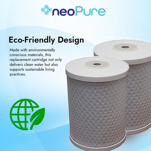 Neo-Pure NP-P12 PLUS Replacement Cartridge – Compatible with Rainsoft® Hydrefiner P-12 – Reduces Chlorine, Sediment & Odor – Easy Install