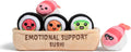 Relatable Emotional Support Sushi | Cuddly Stuffed Animals Set with 5 Plush Toys & Basket - Perfect Gift for Mom