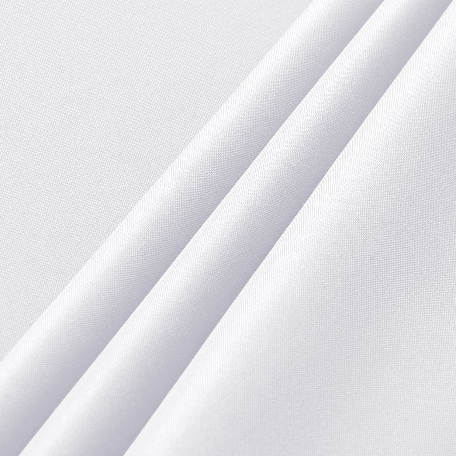 sancua 2 Pack Round Tablecloth 70 Inch White, Stain and Wrinkle Resistant Table Cloth - Washable Polyester Table Cover for Dining Tables, Buffet Parties and Camping